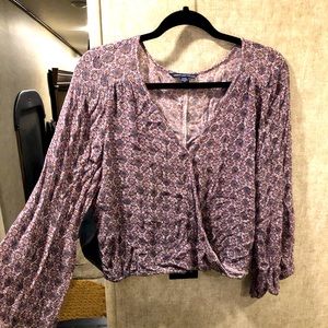 American Eagle Printed Blouse